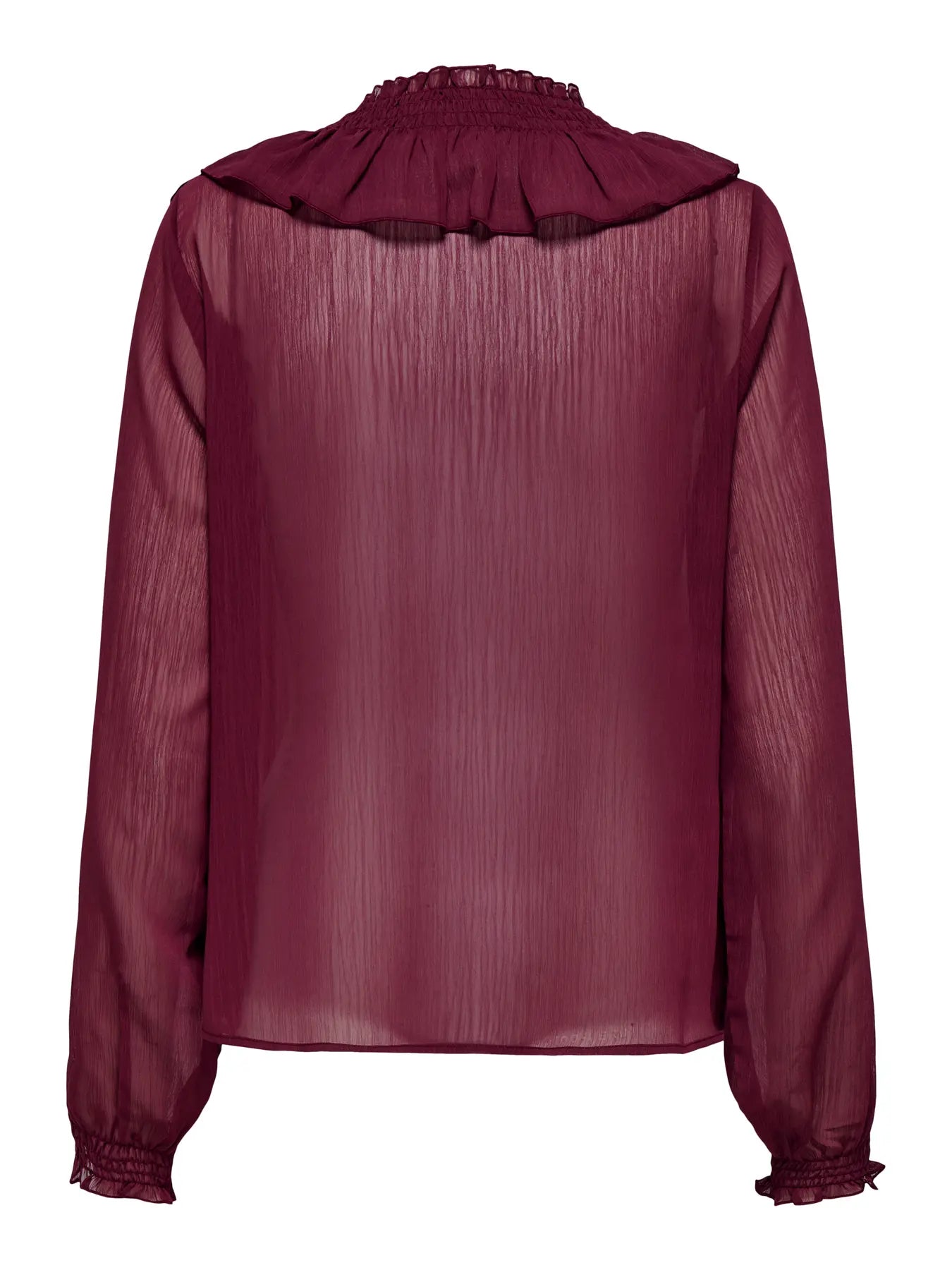 ONLANINA LIFE LS RUFFEL V-NECK TOP WVN