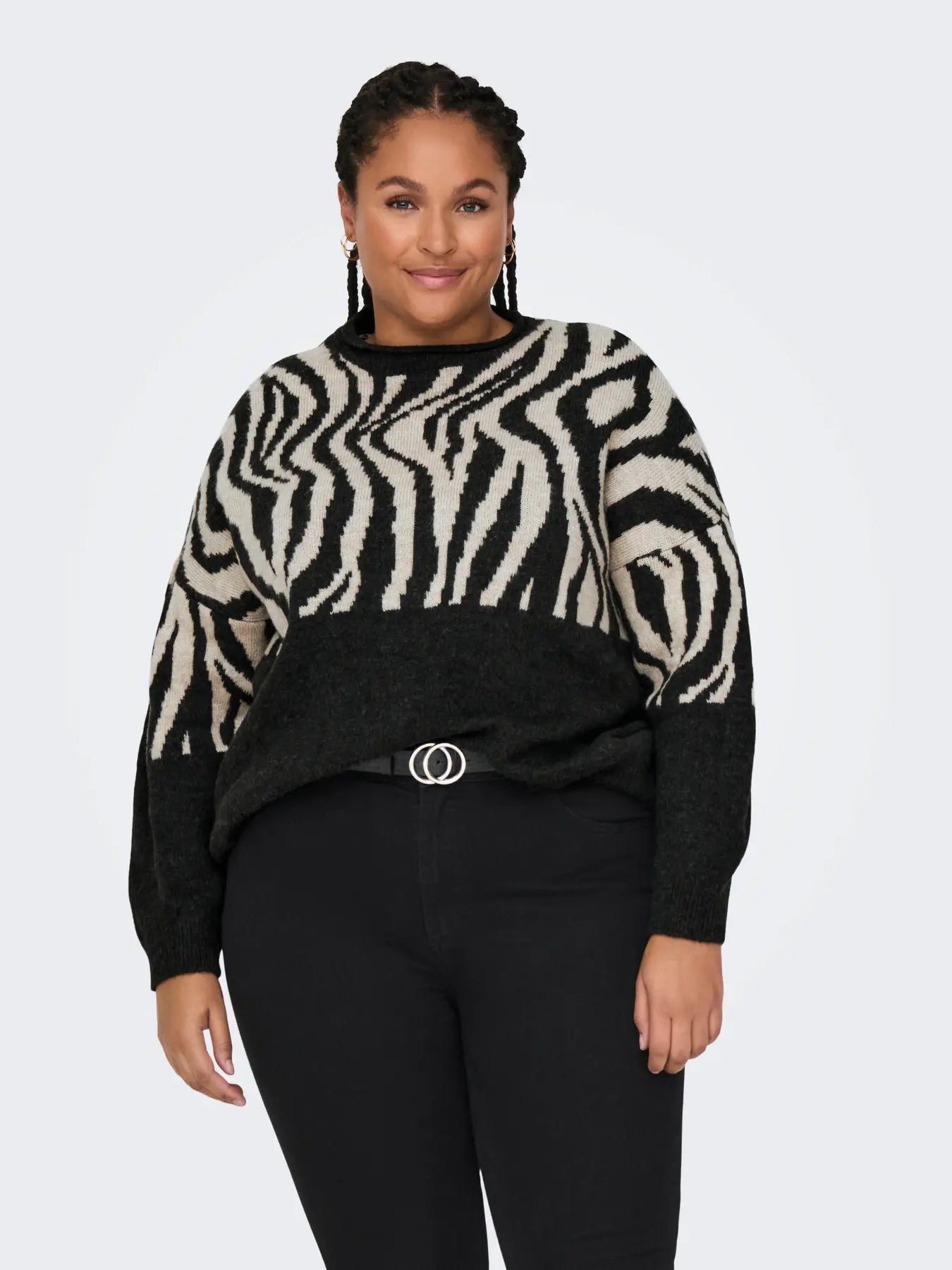 CARJADE ANIMAL L/S O-NECK KNT NOOS