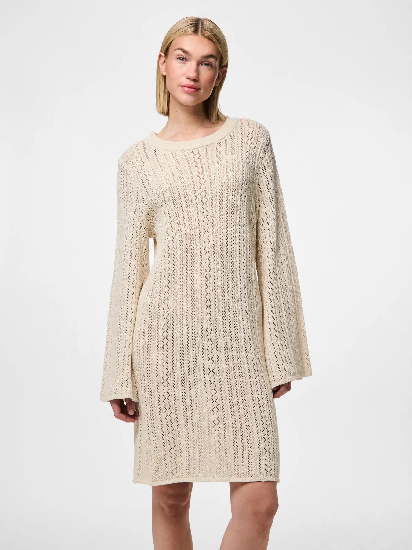 PCNUKA LS O-NECK KNIT DRESS BC