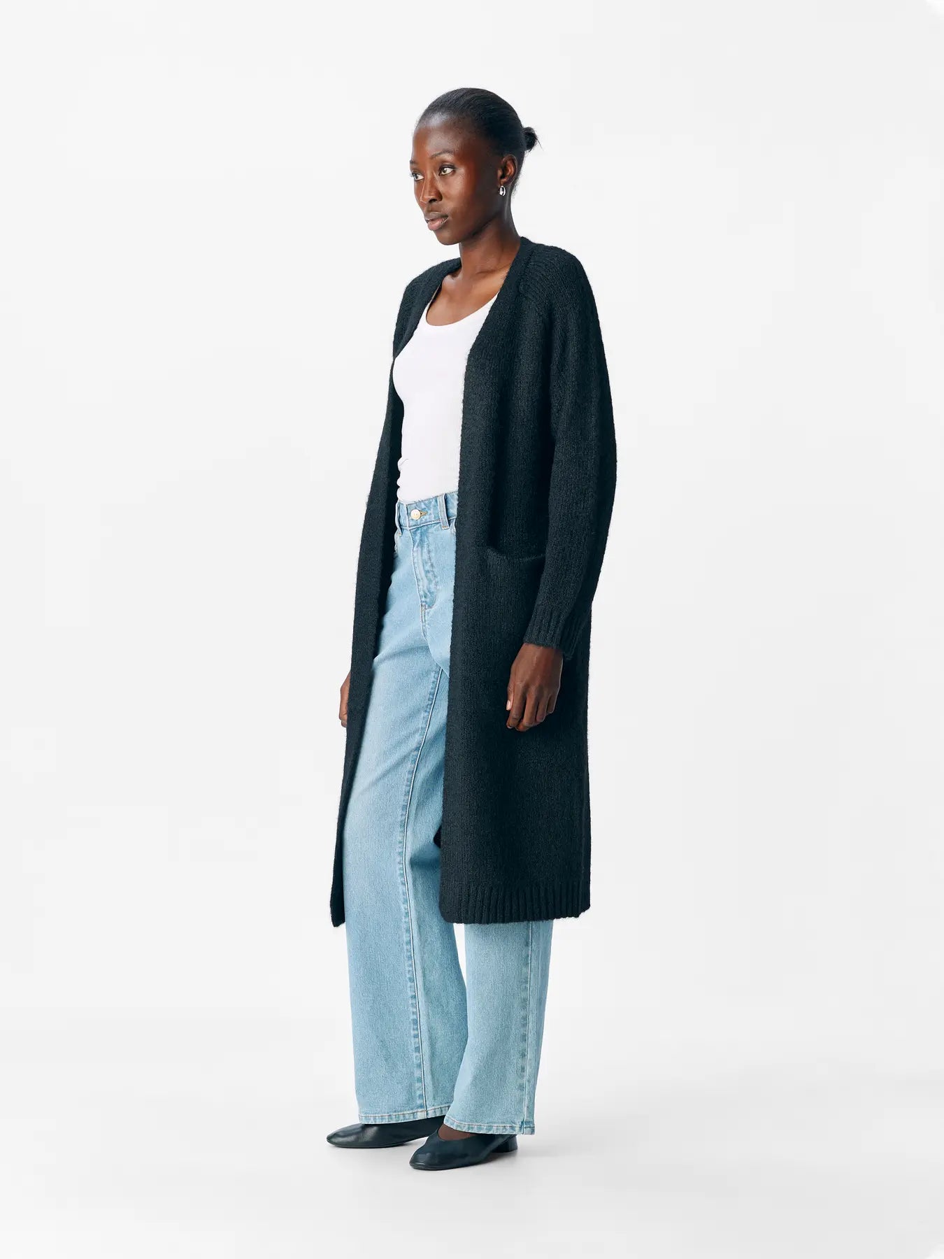 OBJMILU LS LO LONG KNIT CARDIGAN NOOS