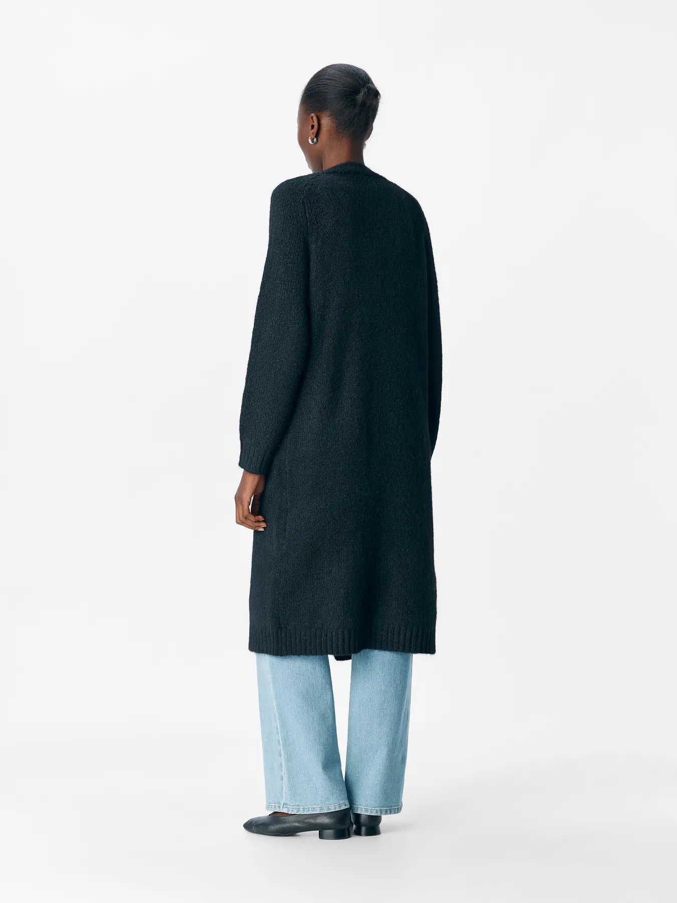 OBJMILU LS LO LONG KNIT CARDIGAN NOOS