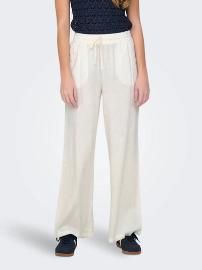 JDYSAY HW LINEN WIDE PANT WVN NOOS