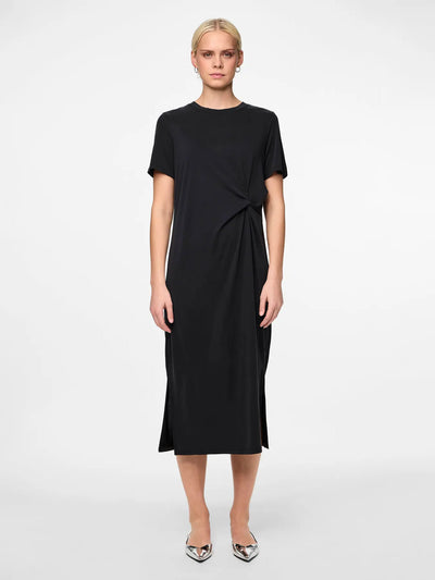 PCANORA SS O-NECK KNOT DRESS NOOS BC