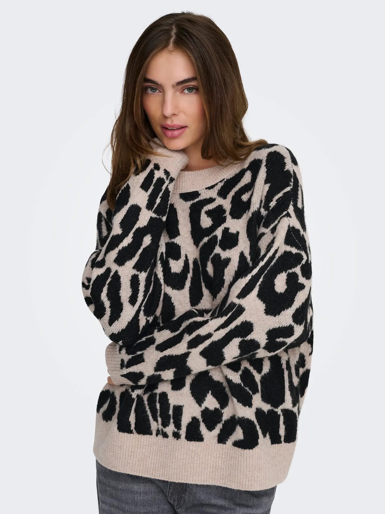 JDYELANOR LEO L/S ON PULLOVER KNT