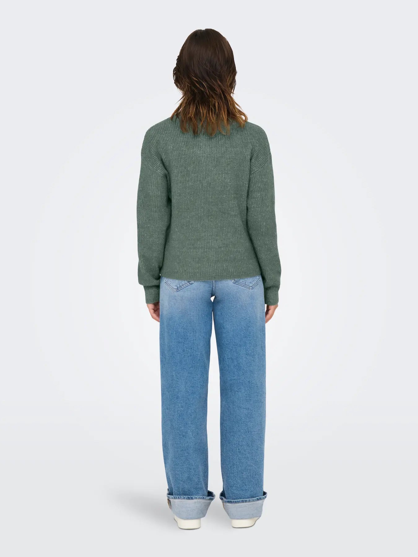 ONLTOKYO SOLID L/S ZIP PULLOVER KNT NOOS