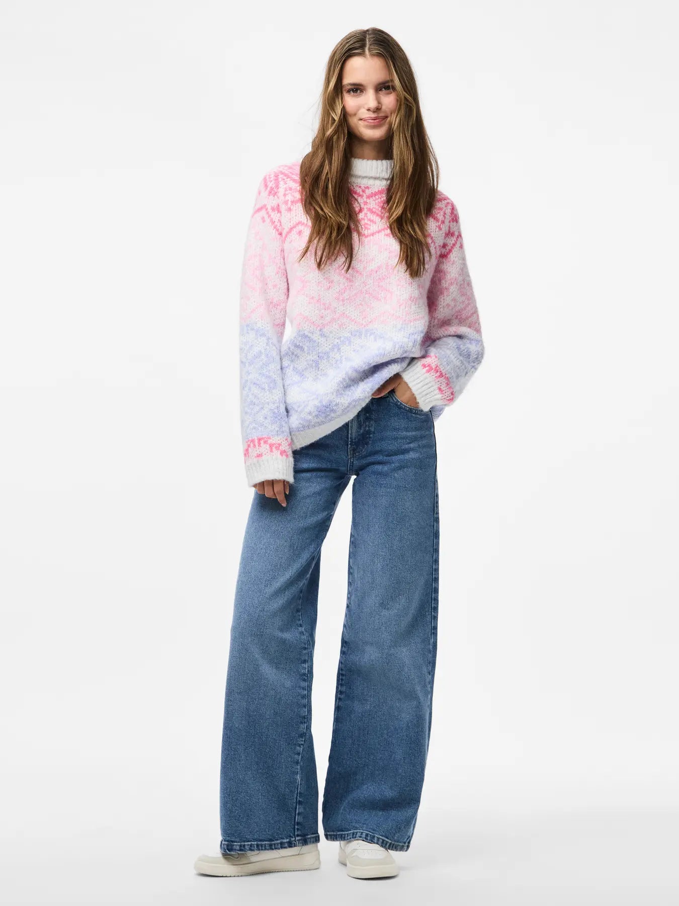 PCJO LS HIGH NECK KNIT BC