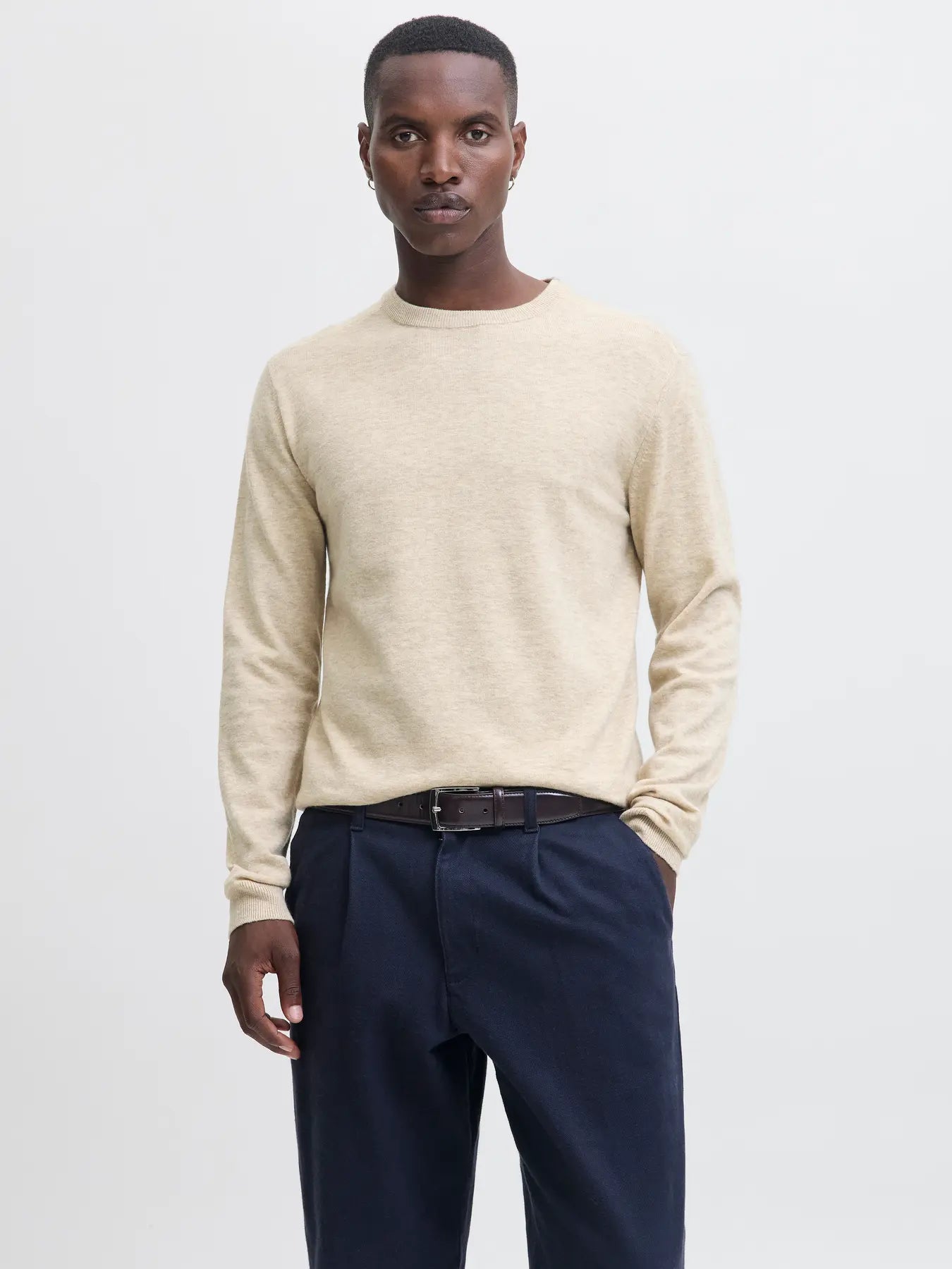 JJEPERFECT WOOL KNIT CREW NECK SN