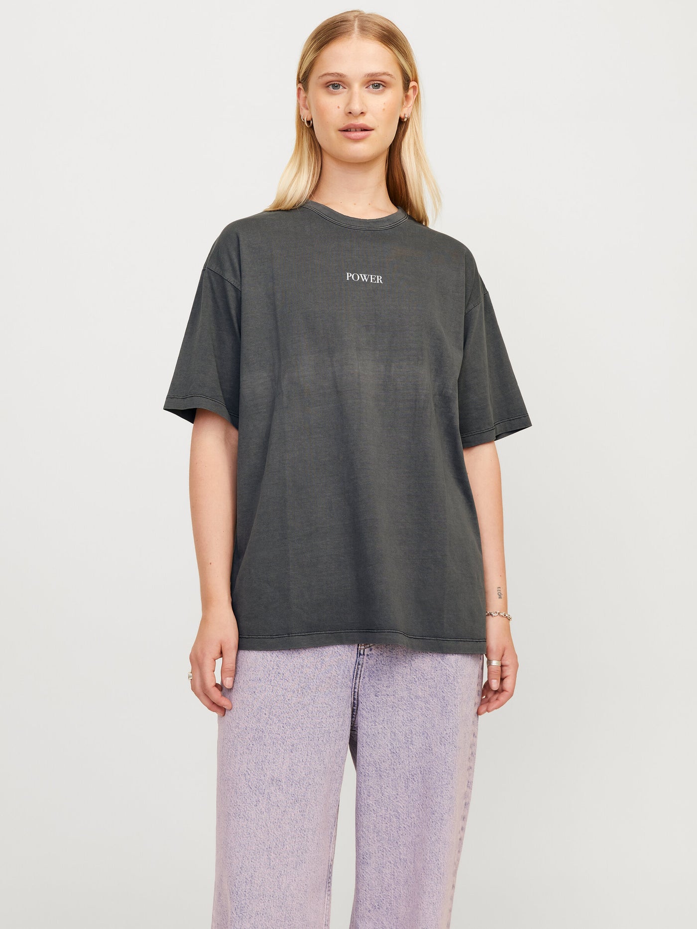 JXSANDRA LOOSE SS WASH TEE JRS