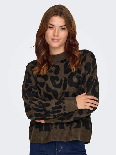 JDYELANOR LEO L/S ON PULLOVER KNT