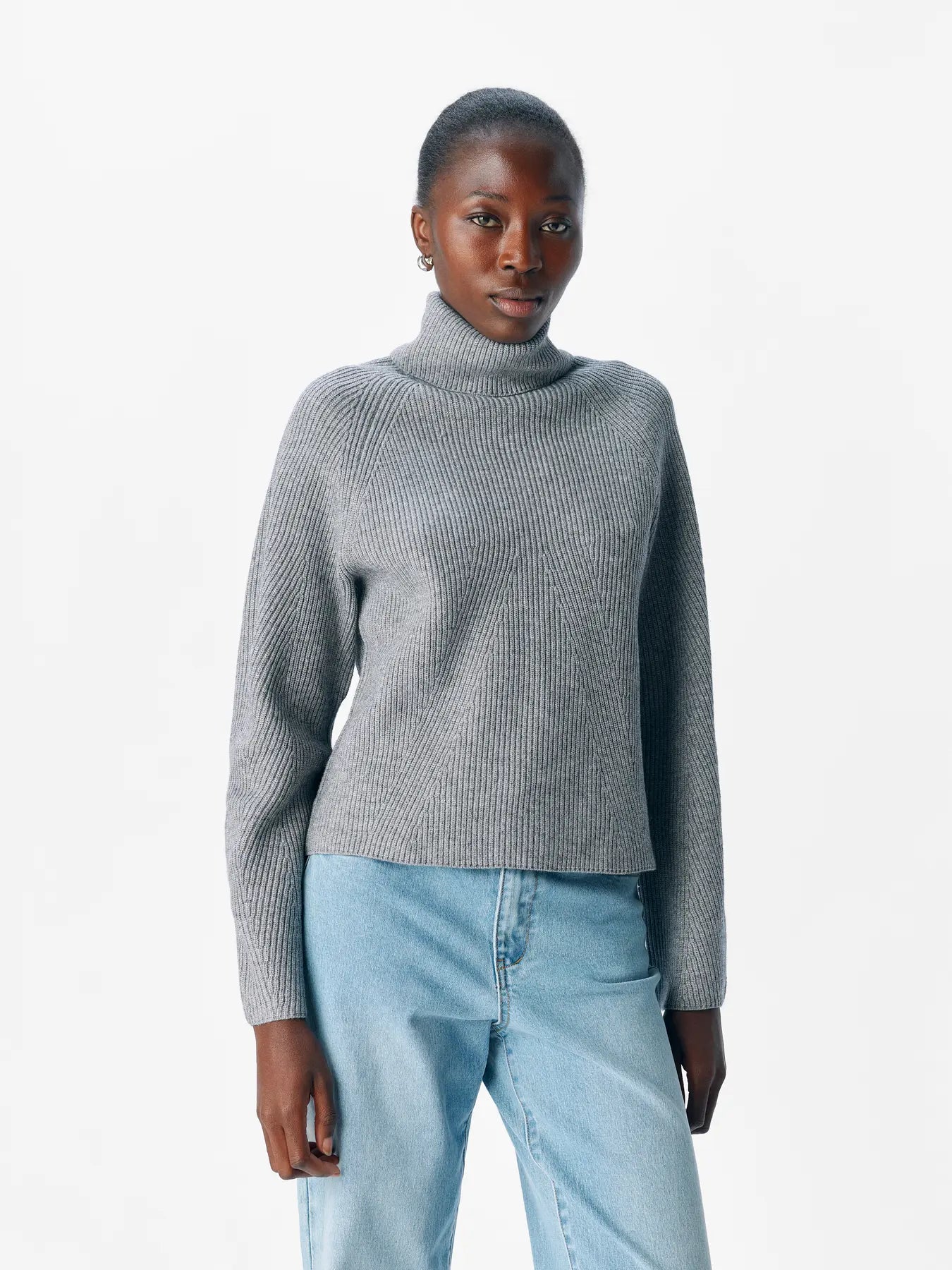 OBJVIOLA LS LO ROLLNECK KNIT NOOS
