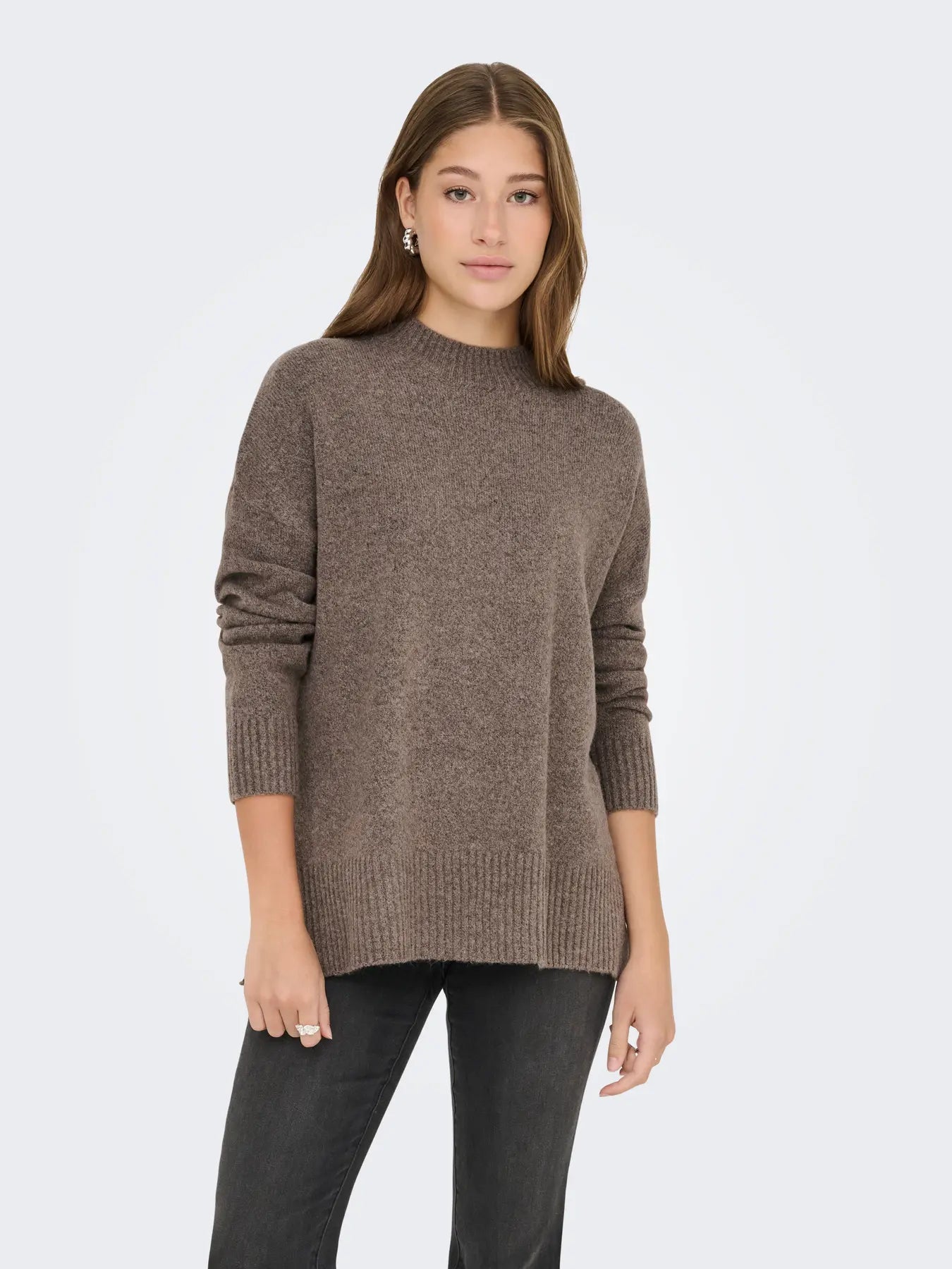 ONLHAZEL LS HIGHNECK OVERS PULL KNT