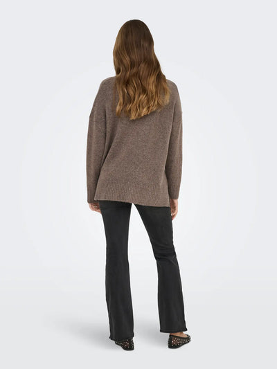 ONLHAZEL LS HIGHNECK OVERS PULL KNT