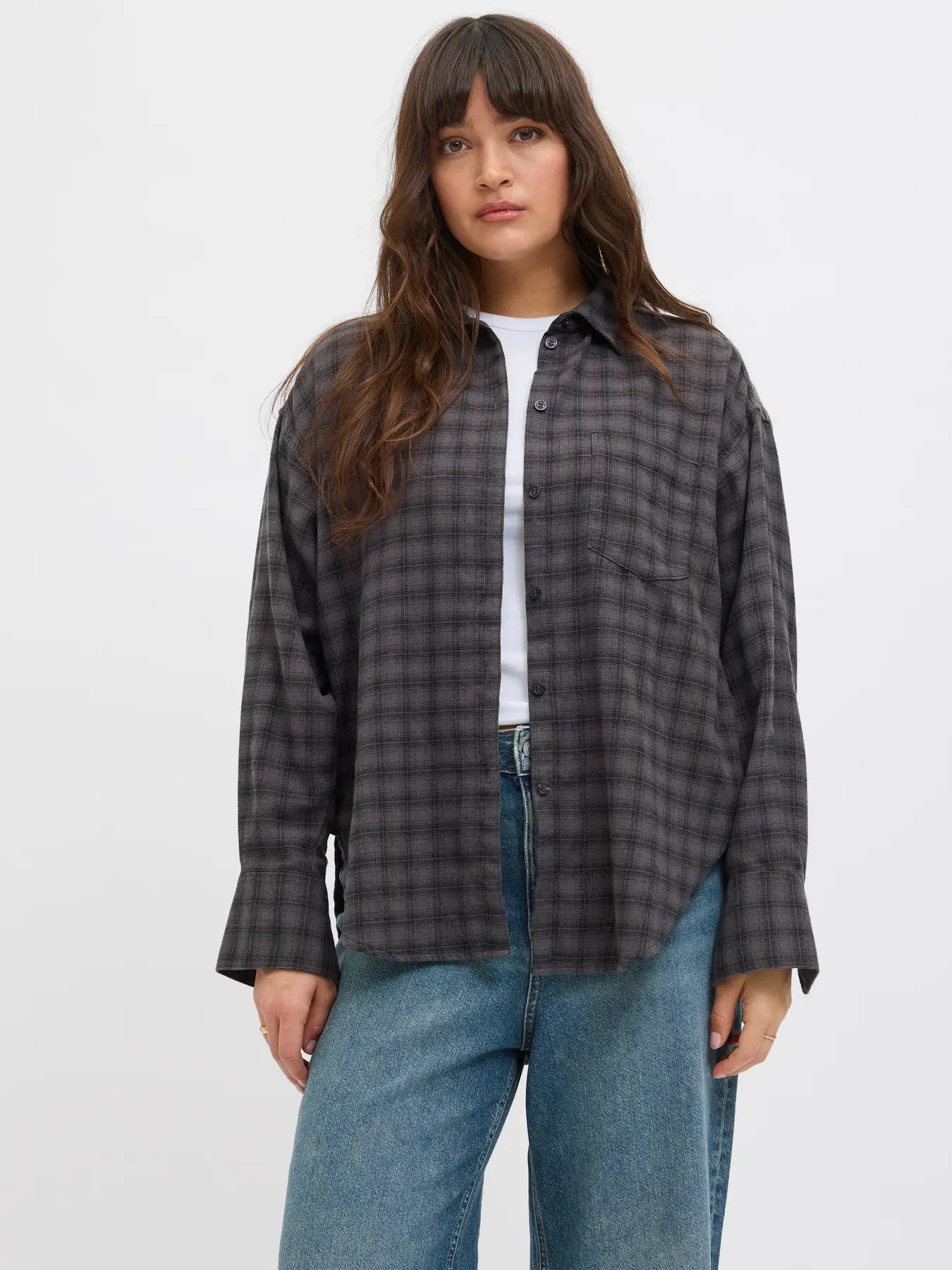 JXJAMIE FLANNEL LS SHIRT WVN SN