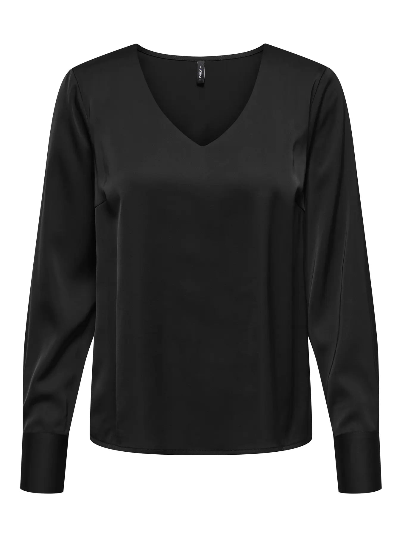 ONLMIKA VIS SATIN L/S JEW V-NECK TOP WVN