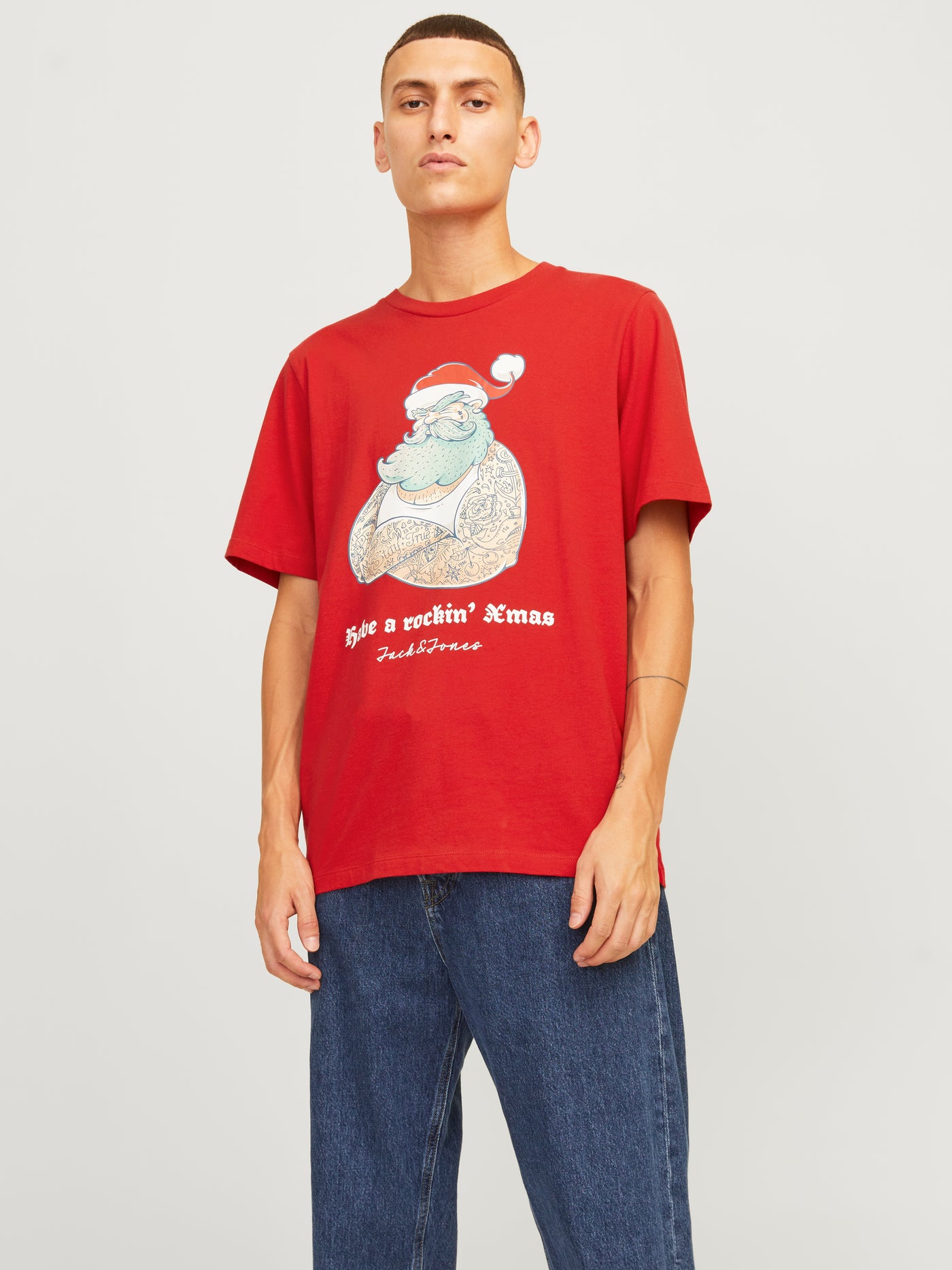 JJXMAS FUNNY TEE SS CREW NECK