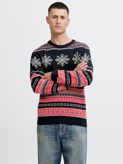 JJXMAS NOEL KNIT CREW NECK