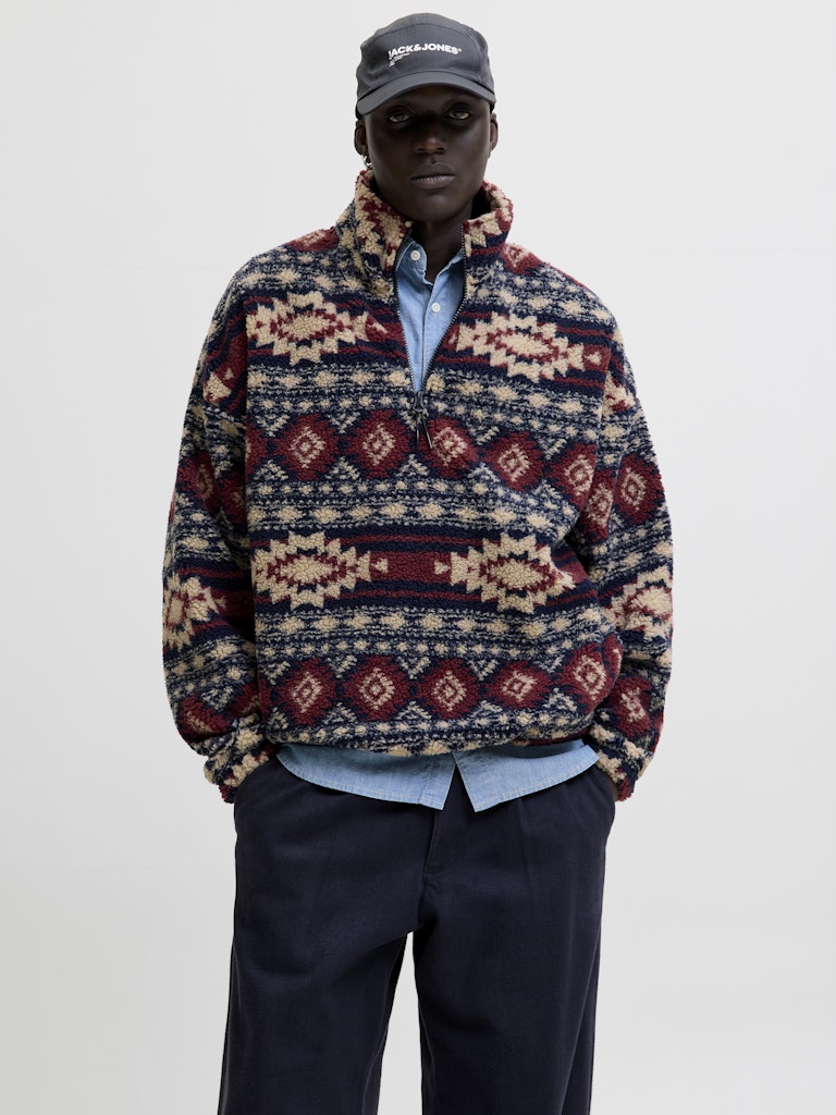 JOREDDIE TEDDY HALF ZIP HN T25