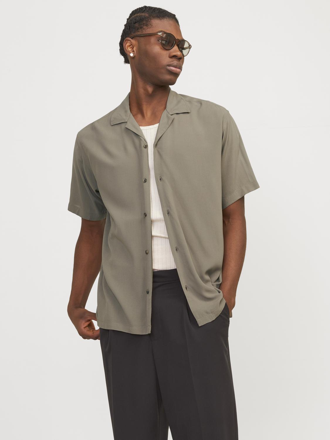 JJEJEFF SOLID RESORT SHIRT SS SN