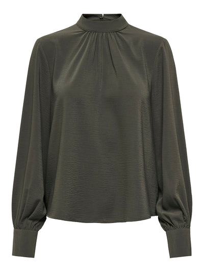 JDYAYA L/S HN TOP WVN DIA