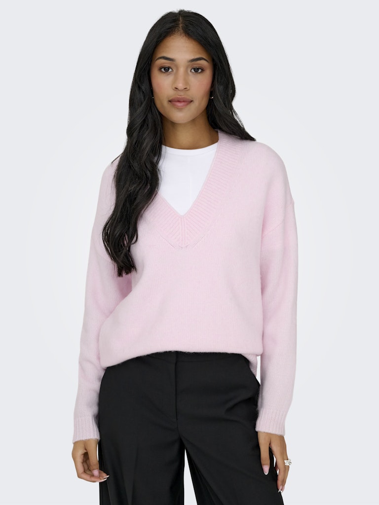 JDYSILJA L/S V-NECK BOXY PULLOVER KNT