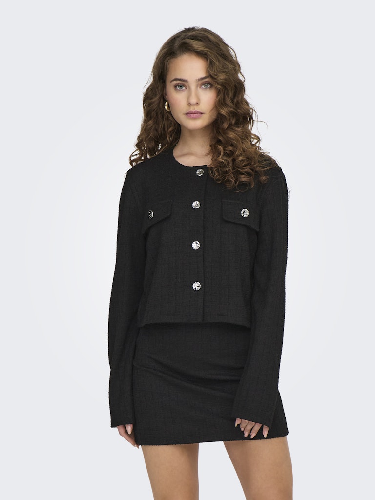 JDYALLY L/S BOUCLE BLAZER JRS