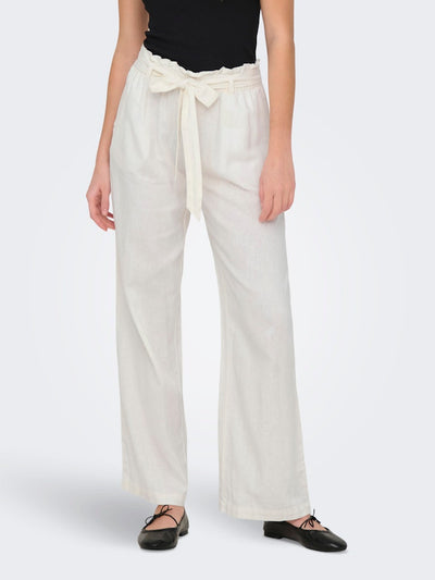 JDYSAY MW LINEN BELT PANT WVN