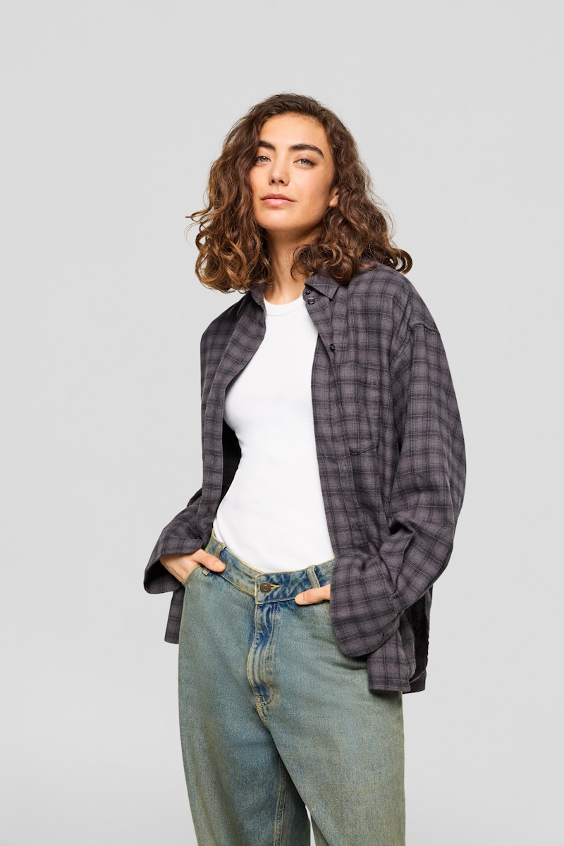 JXJAMIE FLANNEL LS SHIRT WVN SN