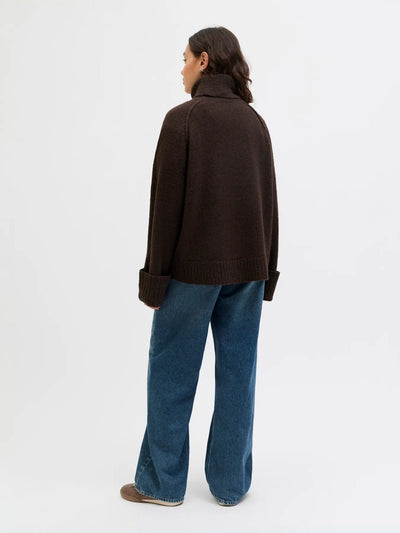 JXELLINORA RAGLAN ROLL NECK KNIT LN