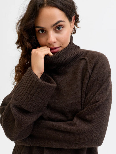 JXELLINORA RAGLAN ROLL NECK KNIT LN