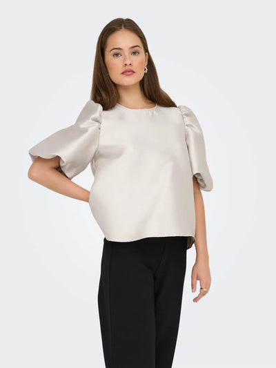 ONLMANNY 2/4 HEAVY SATIN TOP WVN CS