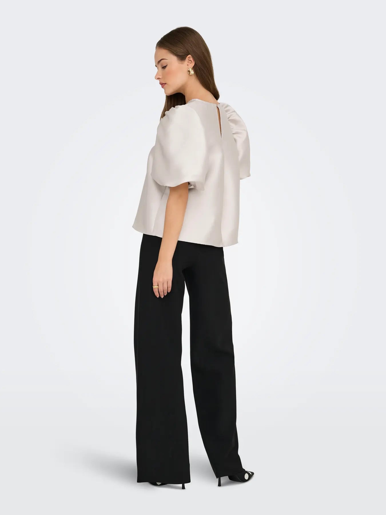 ONLMANNY 2/4 HEAVY SATIN TOP WVN CS