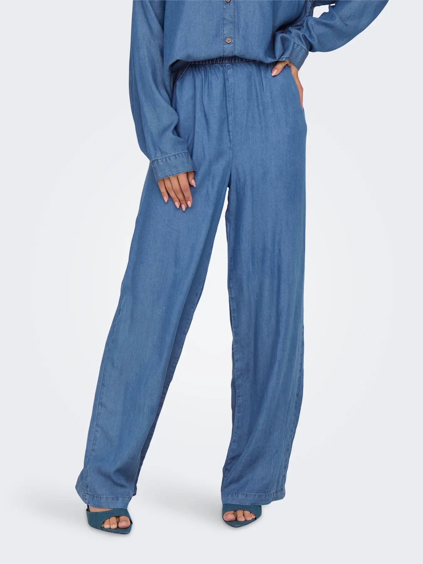 ONLCHARIS LIFE HW PULL-UP PANT CCWVN