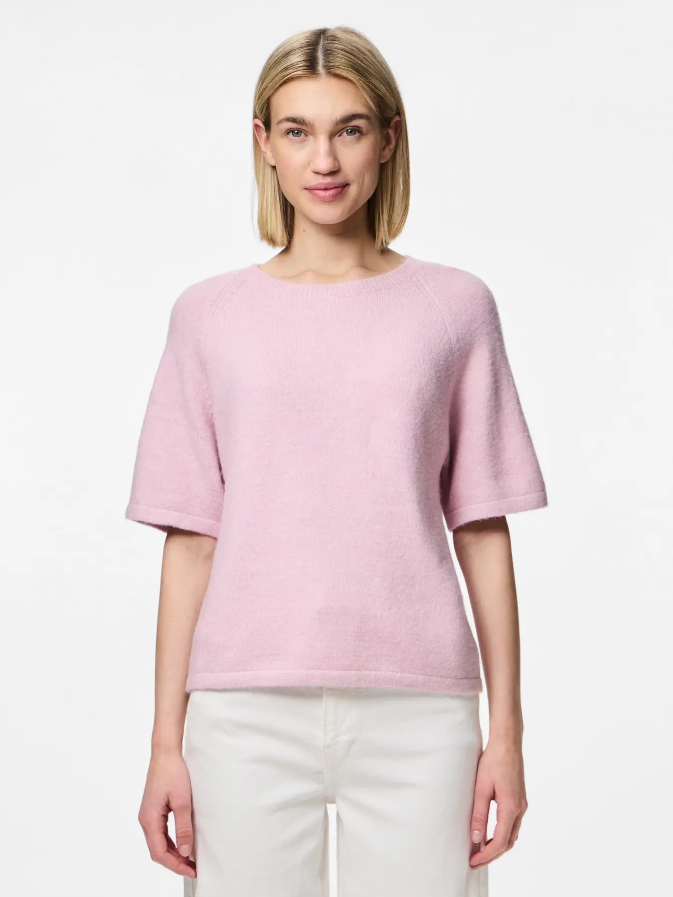 PCMIKELA SS O-NECK KNIT MM