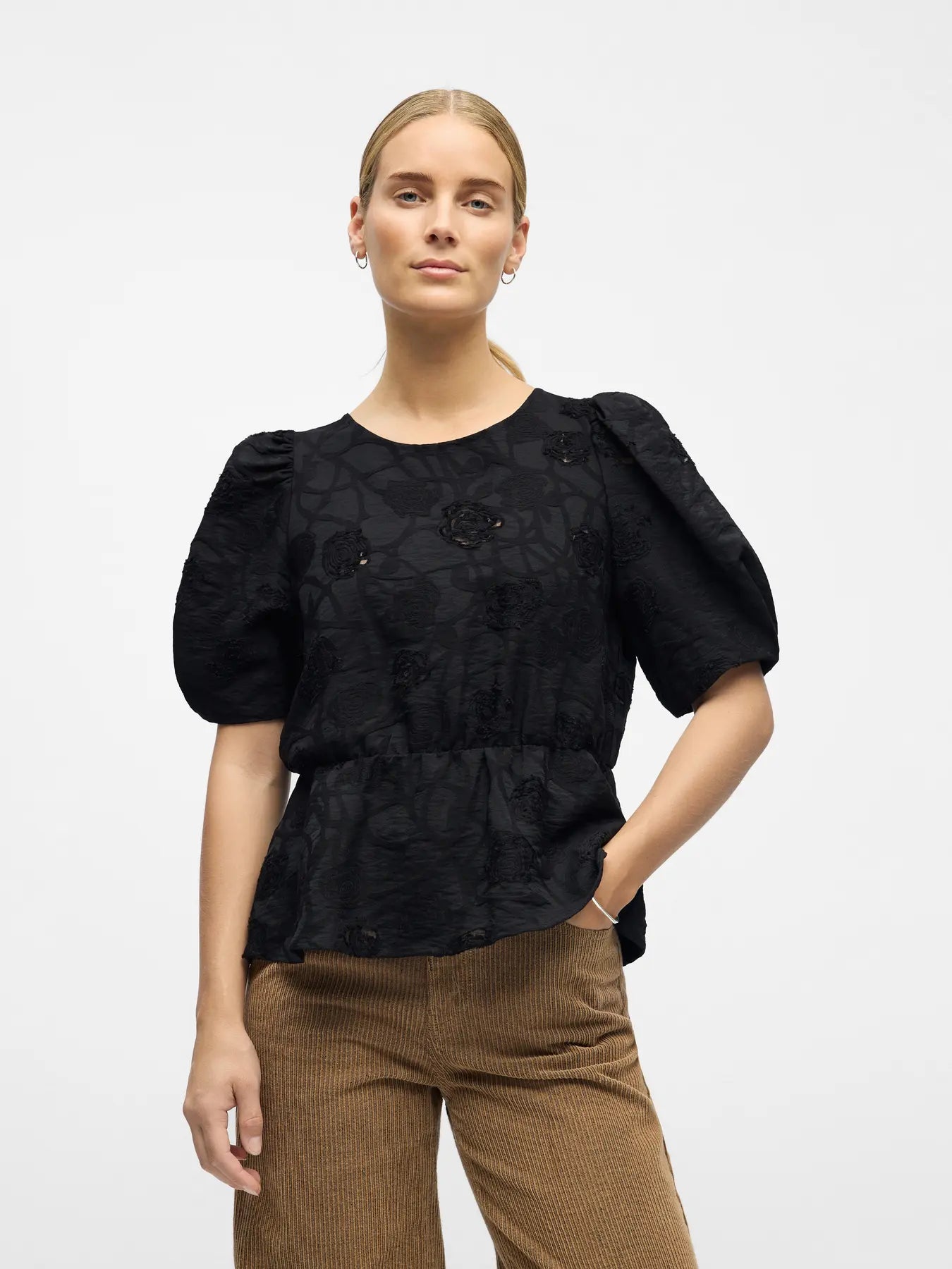 OBJGIGI 3/4 RE O-NECK TOP 141