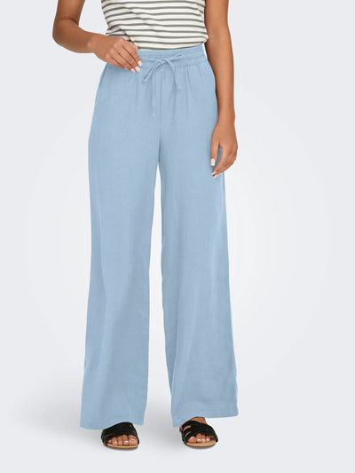 JDYSAY HW LINEN WIDE PANT WVN NOOS