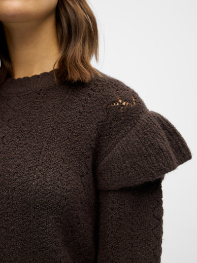 OBJPAOLA L/S LO KNIT PULLOVER 141