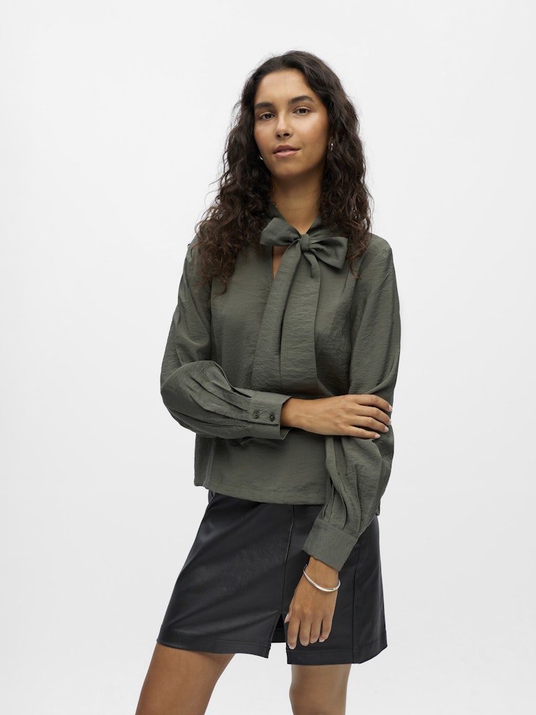 OBJJACIRA L/S RE BOW SHIRT NOOS