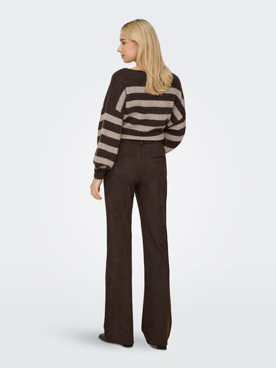 ONLYLVA LIFE FAUX SUEDE FLARE PANT TLR