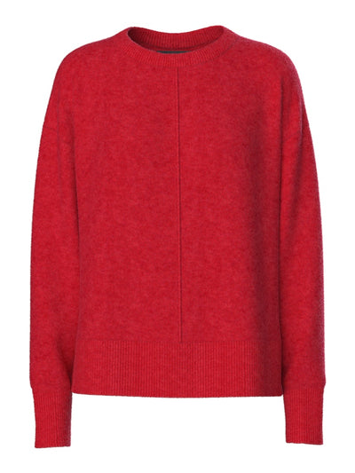 PCMALOU LS O-NECK CUTLINE KNIT NOOS BC