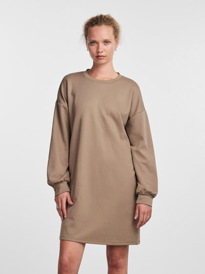 PCJACY LS O-NECK SWEAT DRESS BC