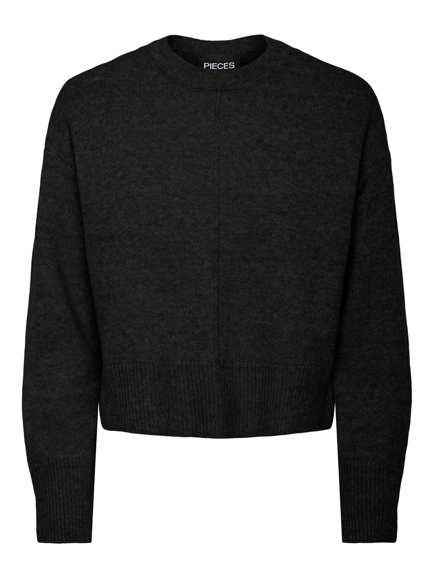 PCMALOU LS O-NECK CUTLINE KNIT NOOS BC