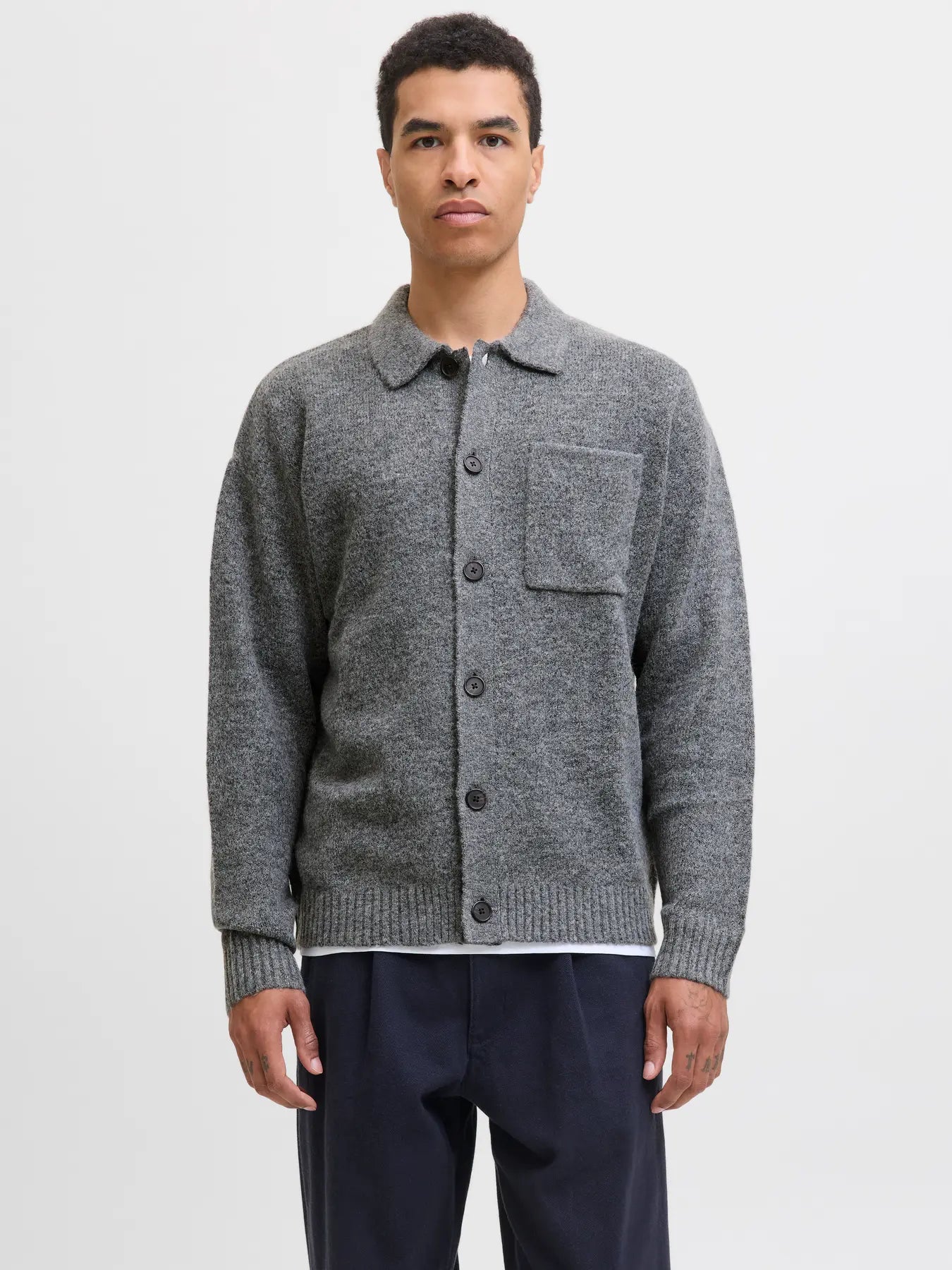 JPRBLUFINN KNIT BUTTON CARDIGAN