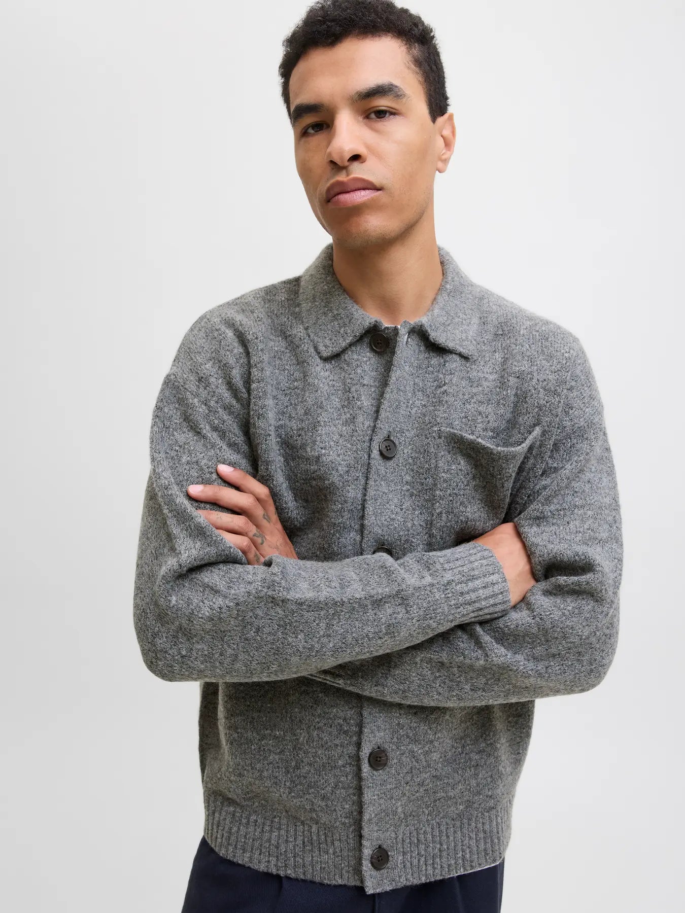 JPRBLUFINN KNIT BUTTON CARDIGAN