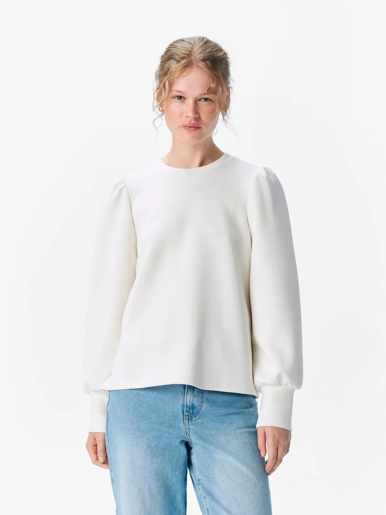 OBJANDREA RE L/S O-NECK TOP NOOS