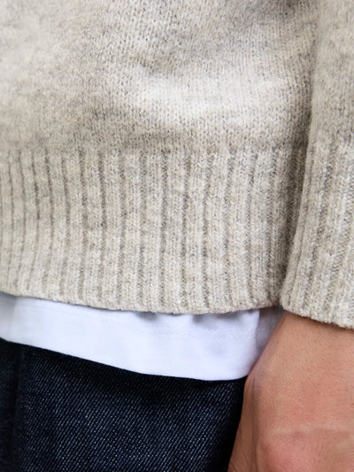 JJSOHO OLLIE KNIT SPLIT NECK LN