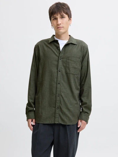 JJECLASSIC MELANGE SHIRT L/S NOOS