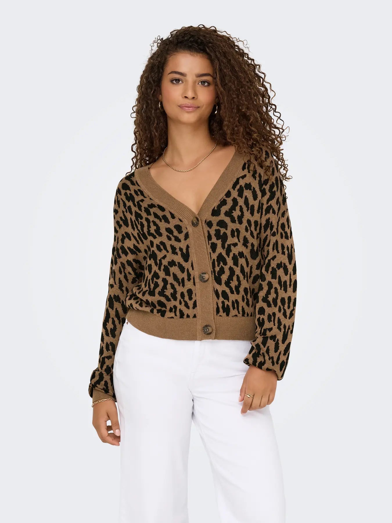 ONLVIENNA LS JQ LEO CARDIGAN CC KNT
