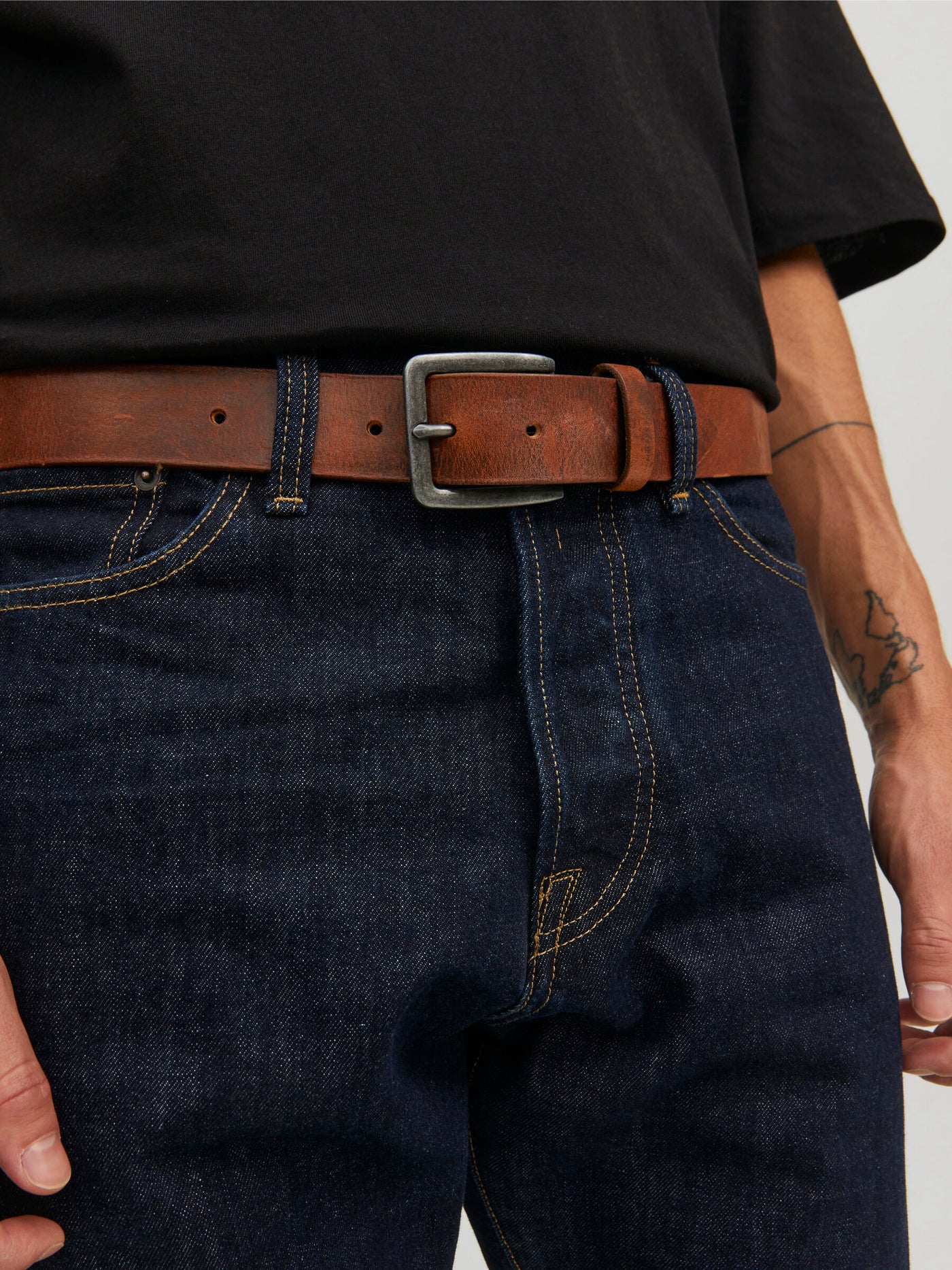 JACVICTOR Leather Belt