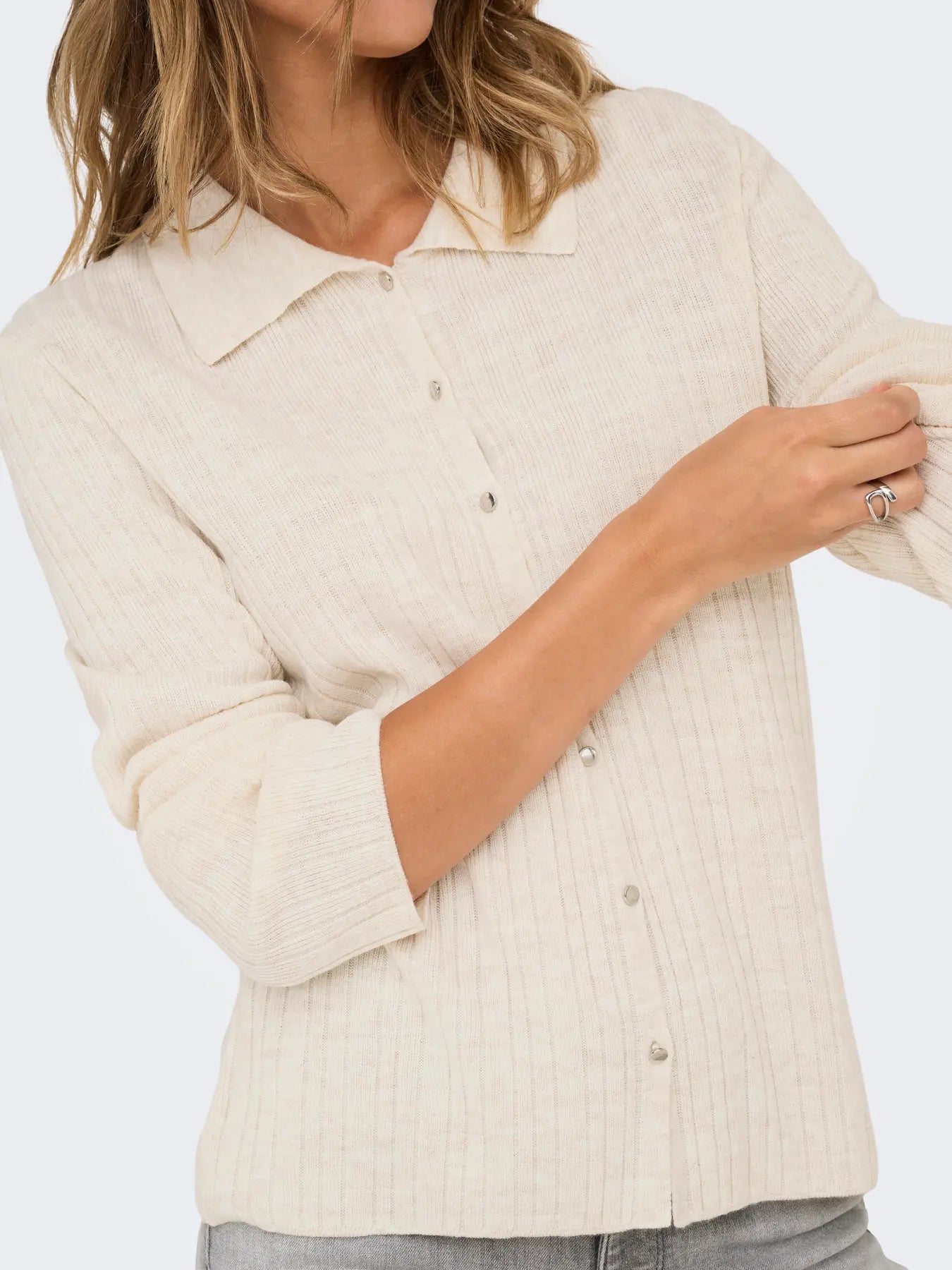 ONLTHEA LS BUTTON POLO CARDIGAN KNT
