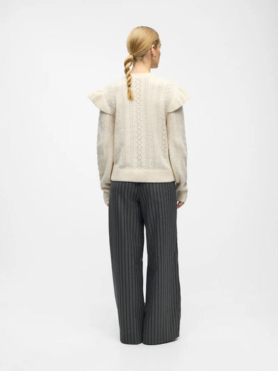 OBJPAOLA L/S LO KNIT PULLOVER 141